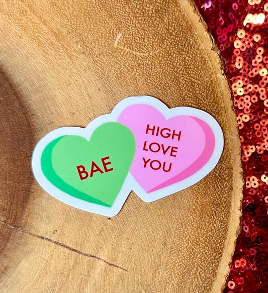 STONER CANDY HEARTS STICKER