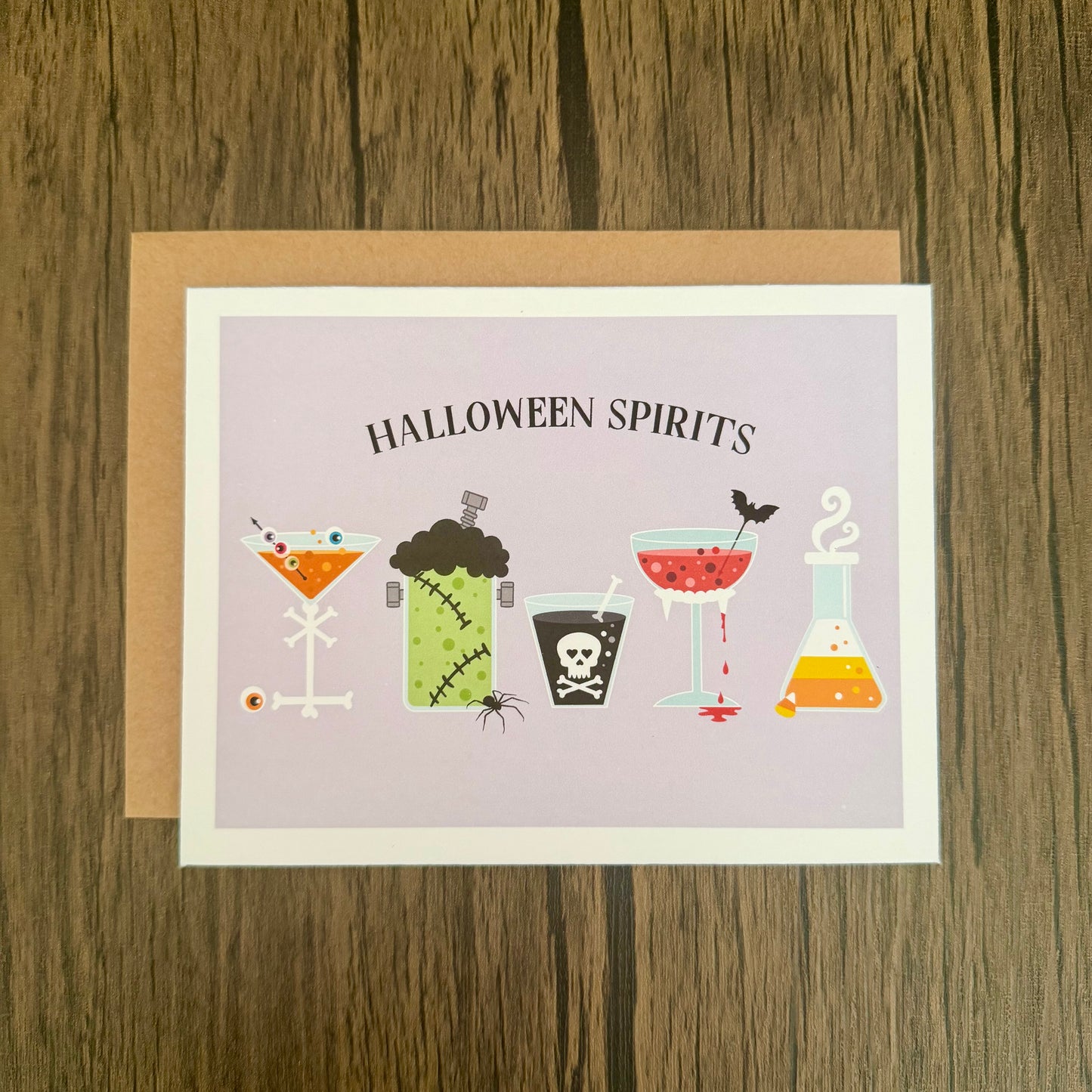 Halloween Spirits Cocktail Card