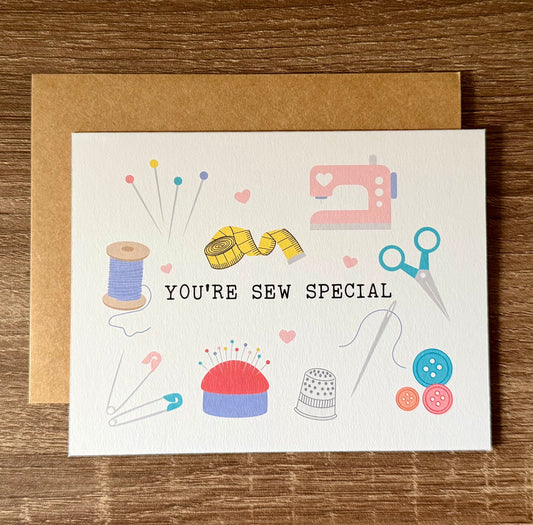 You're Sew Special Sewing Mother's Day Card