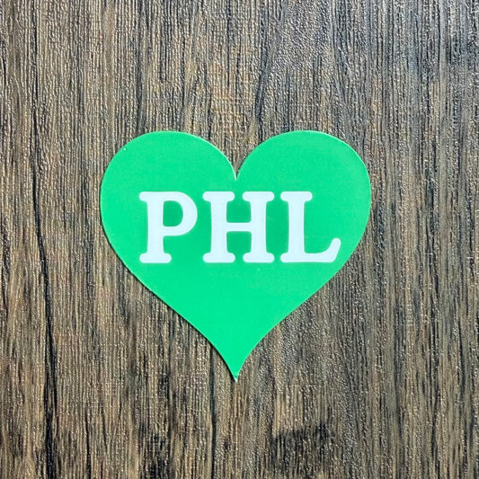 PHL Heart Sticker Philly Football