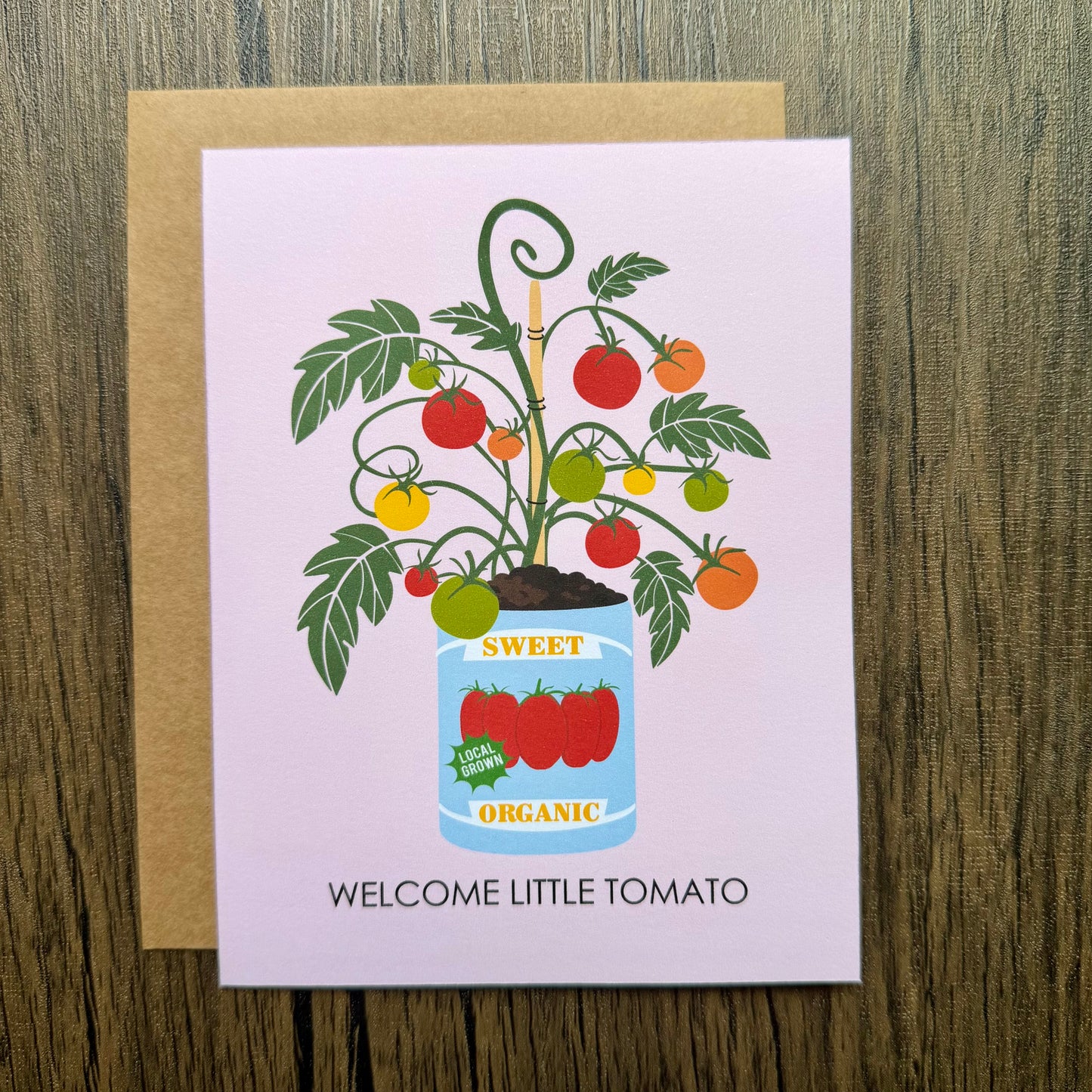Welcome Little Tomato New Baby Card