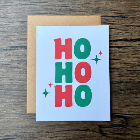 Ho Ho Ho Christmas Card