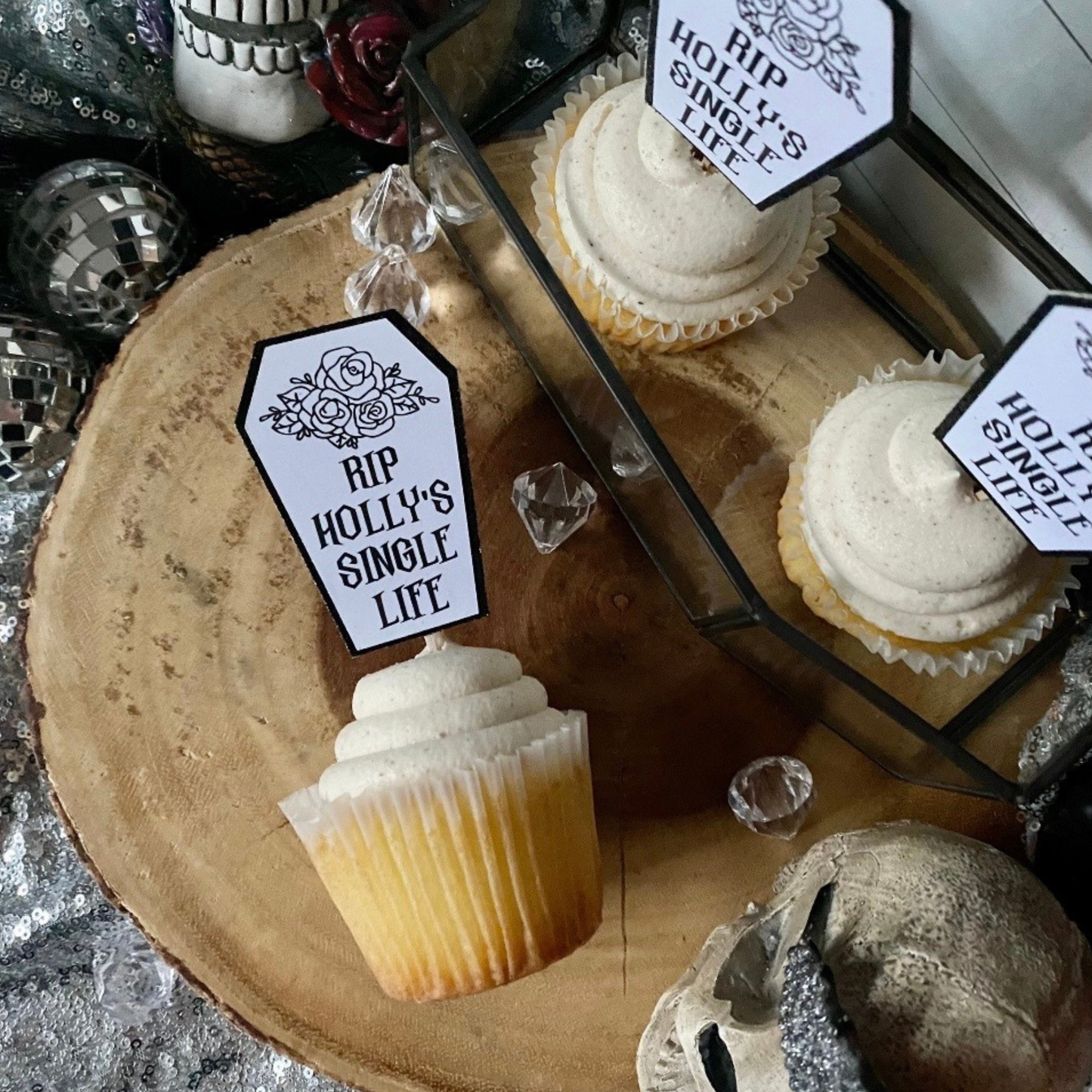 Till Death Do Us Party Cupcake Toppers