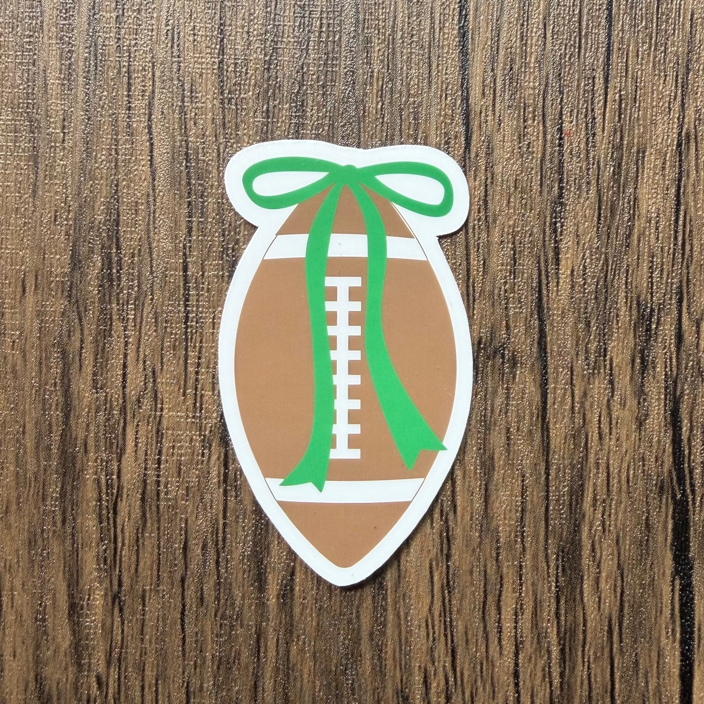 Football with Bow Philly Sticker