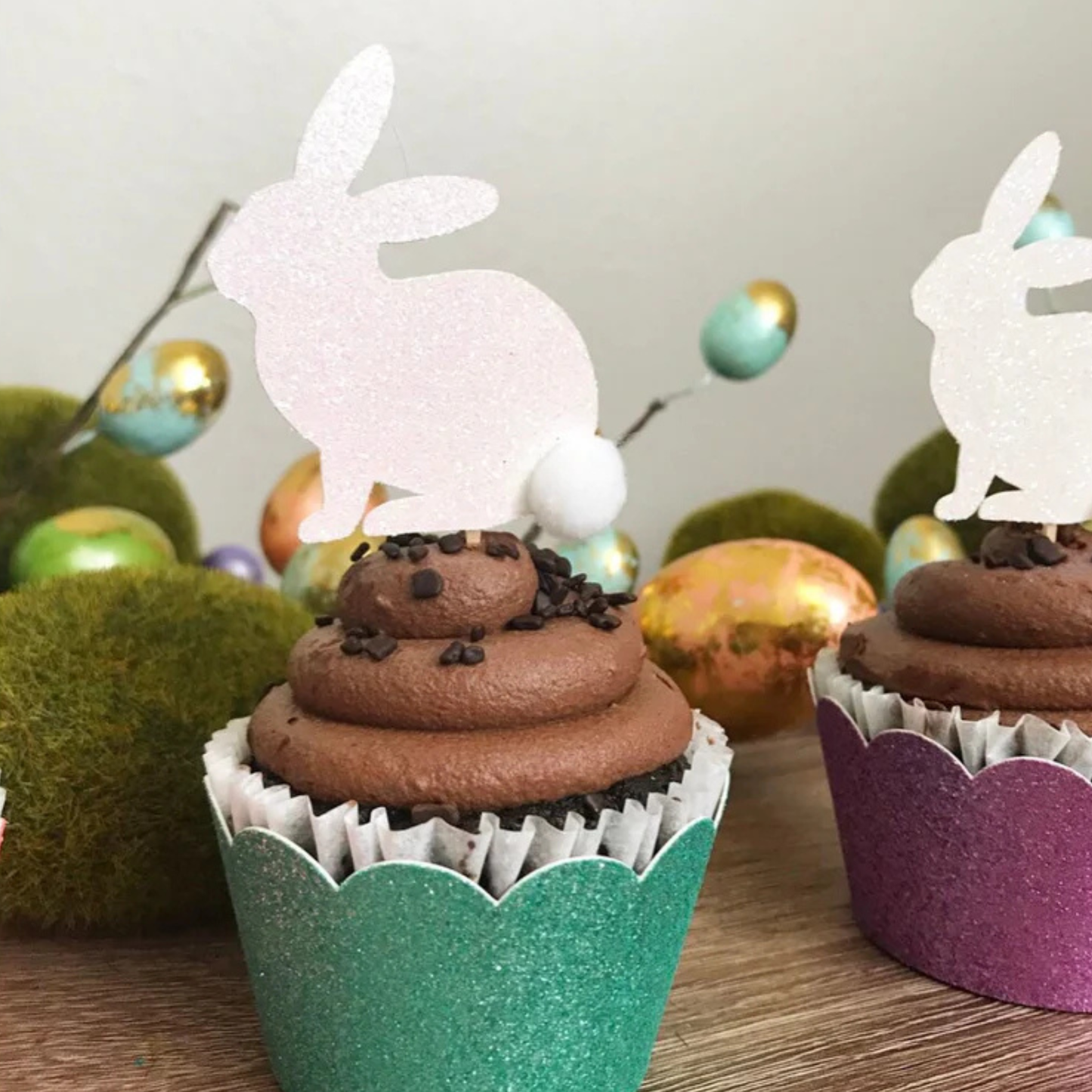 Bunny Cupcake Toppers (Qty. 6)