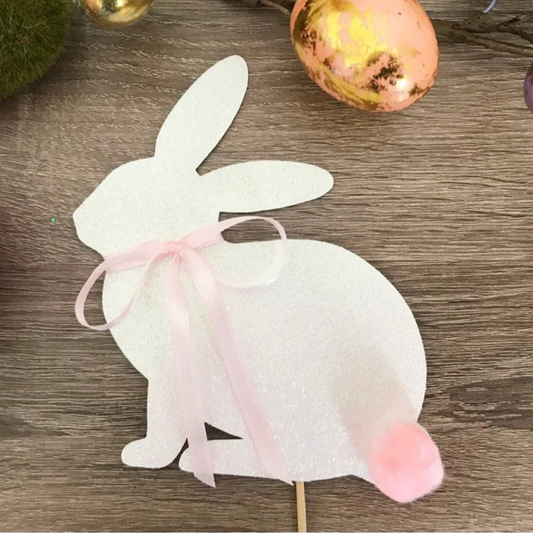Embellished Bunny Cake Topper