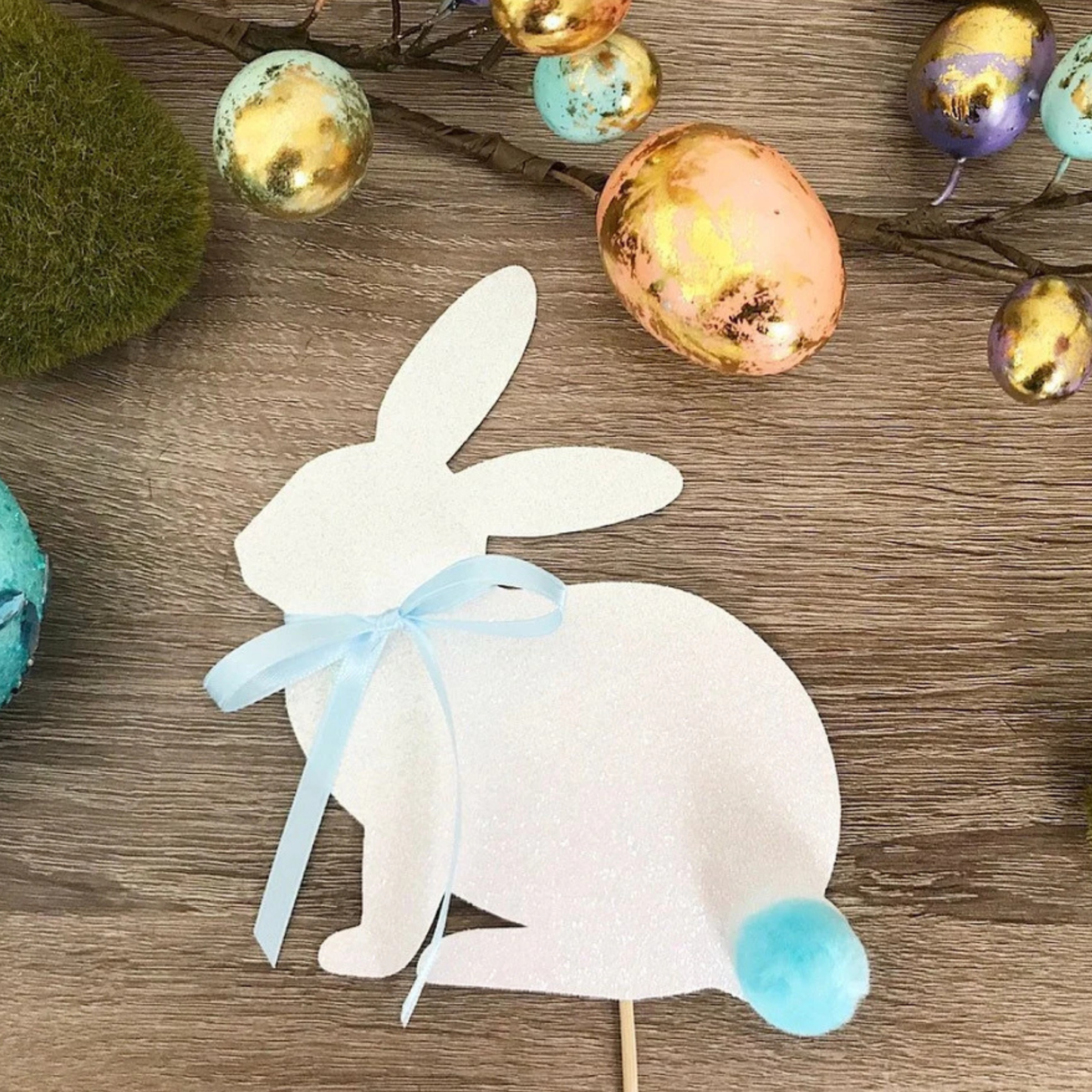 Embellished Bunny Cake Topper