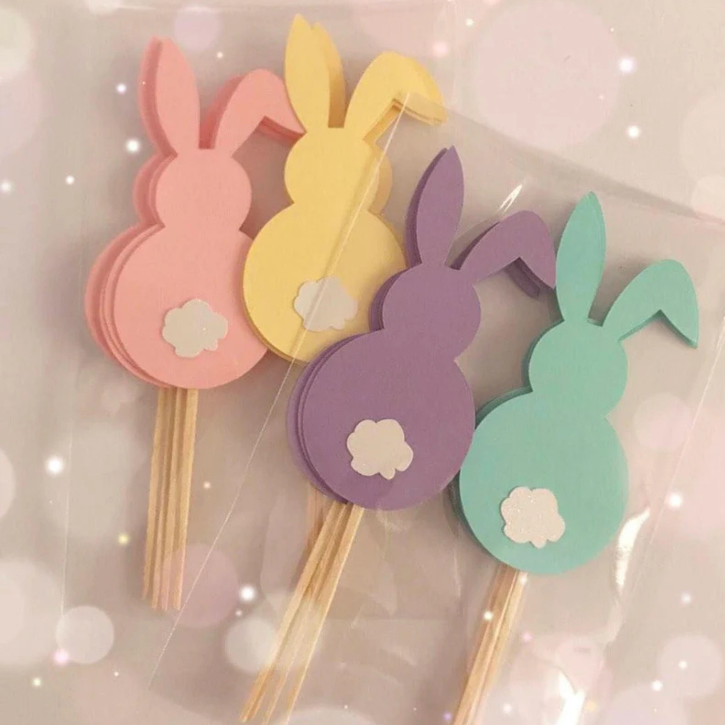 Easter Bunny Cupcake Toppers