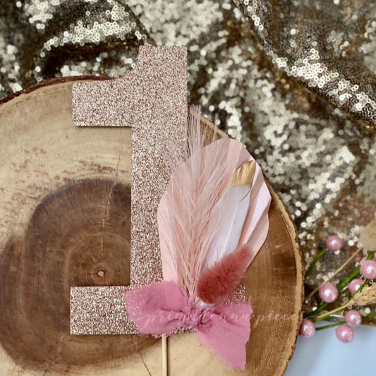 Boho Birthday Cake Topper