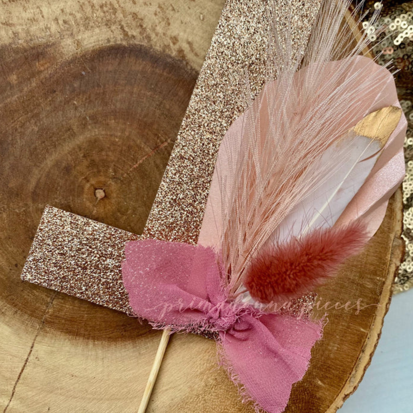 Boho Birthday Cake Topper