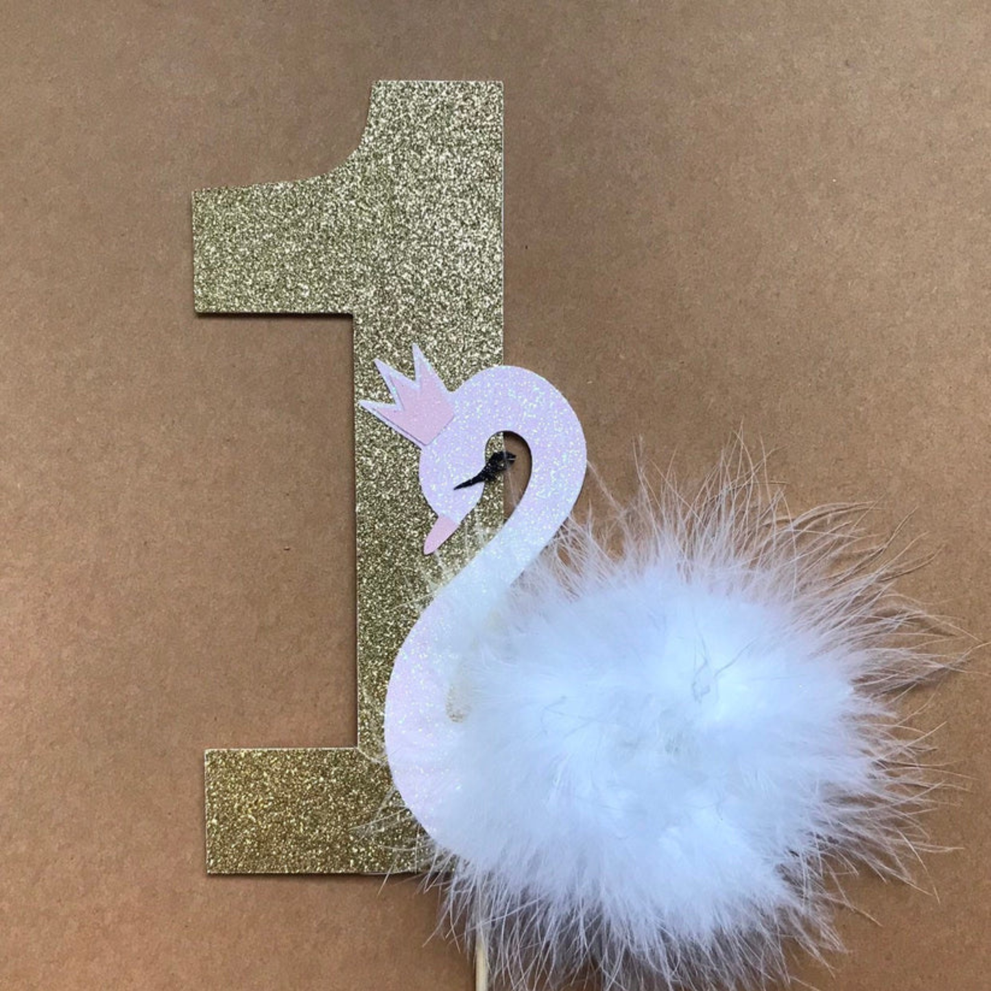 Swan Birthday Cake Topper