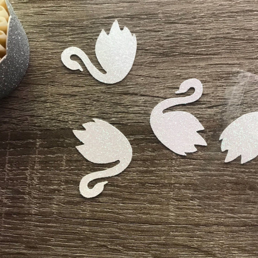 50 Pieces Swan Confetti