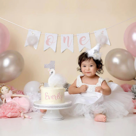 Swan Birthday Banner