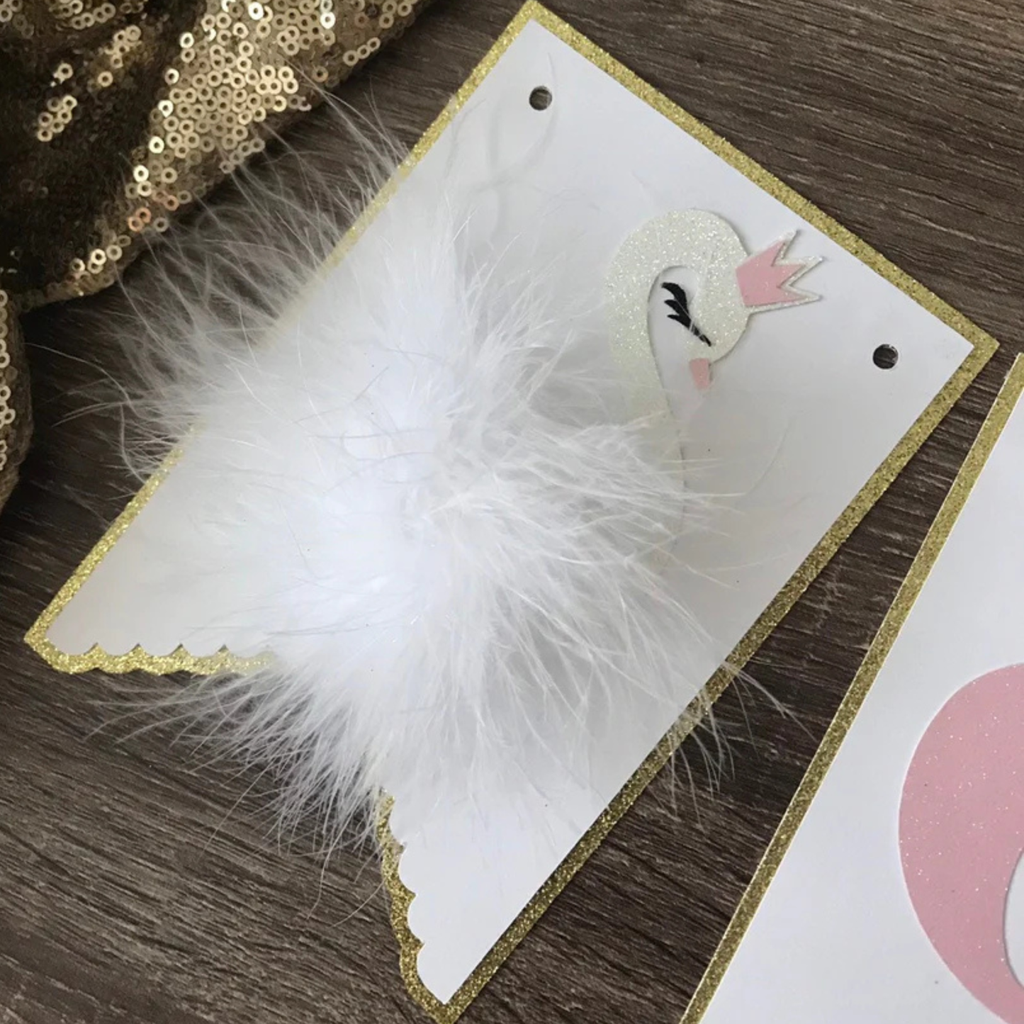 Swan Birthday Banner