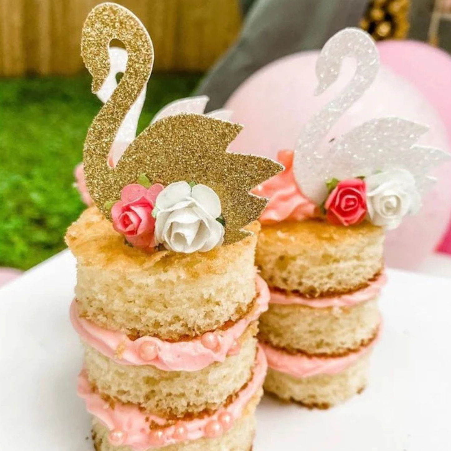 Swan Cupcake Toppers