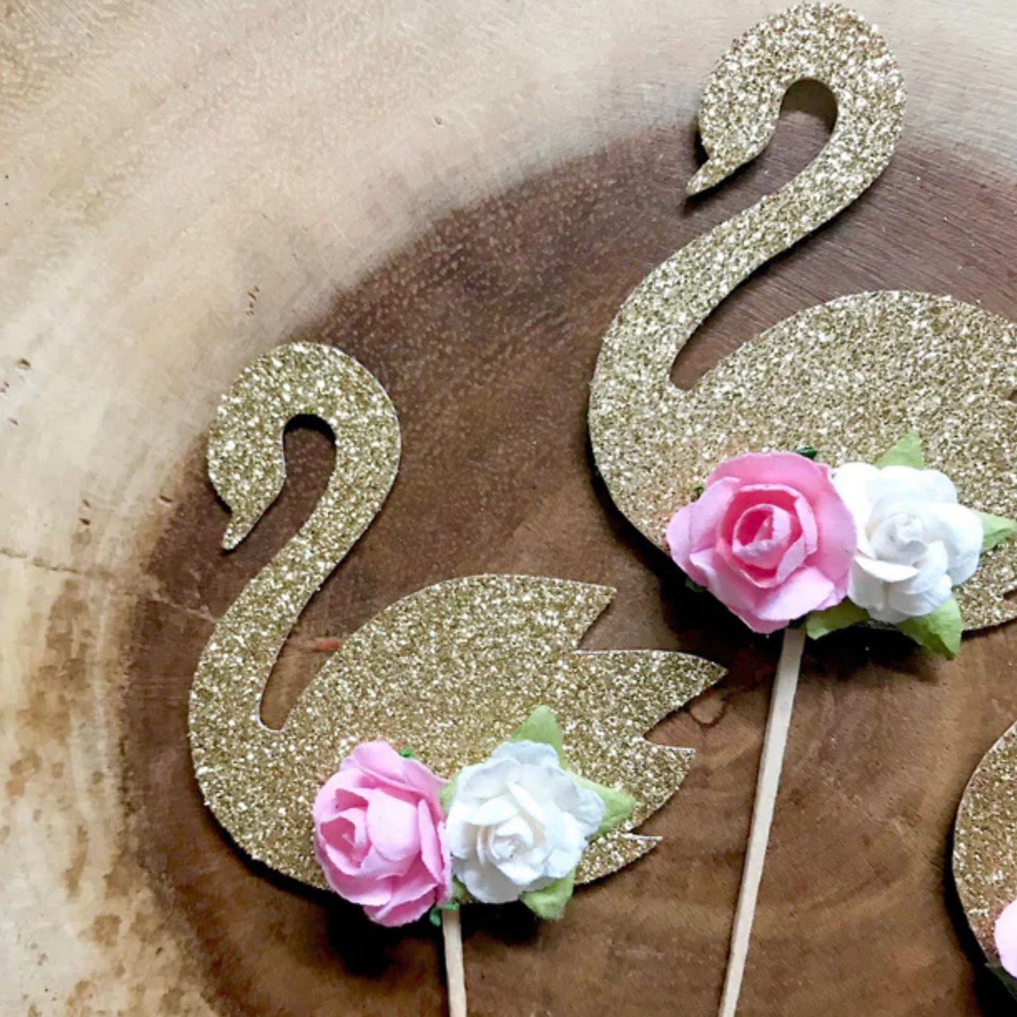 Swan Cupcake Toppers