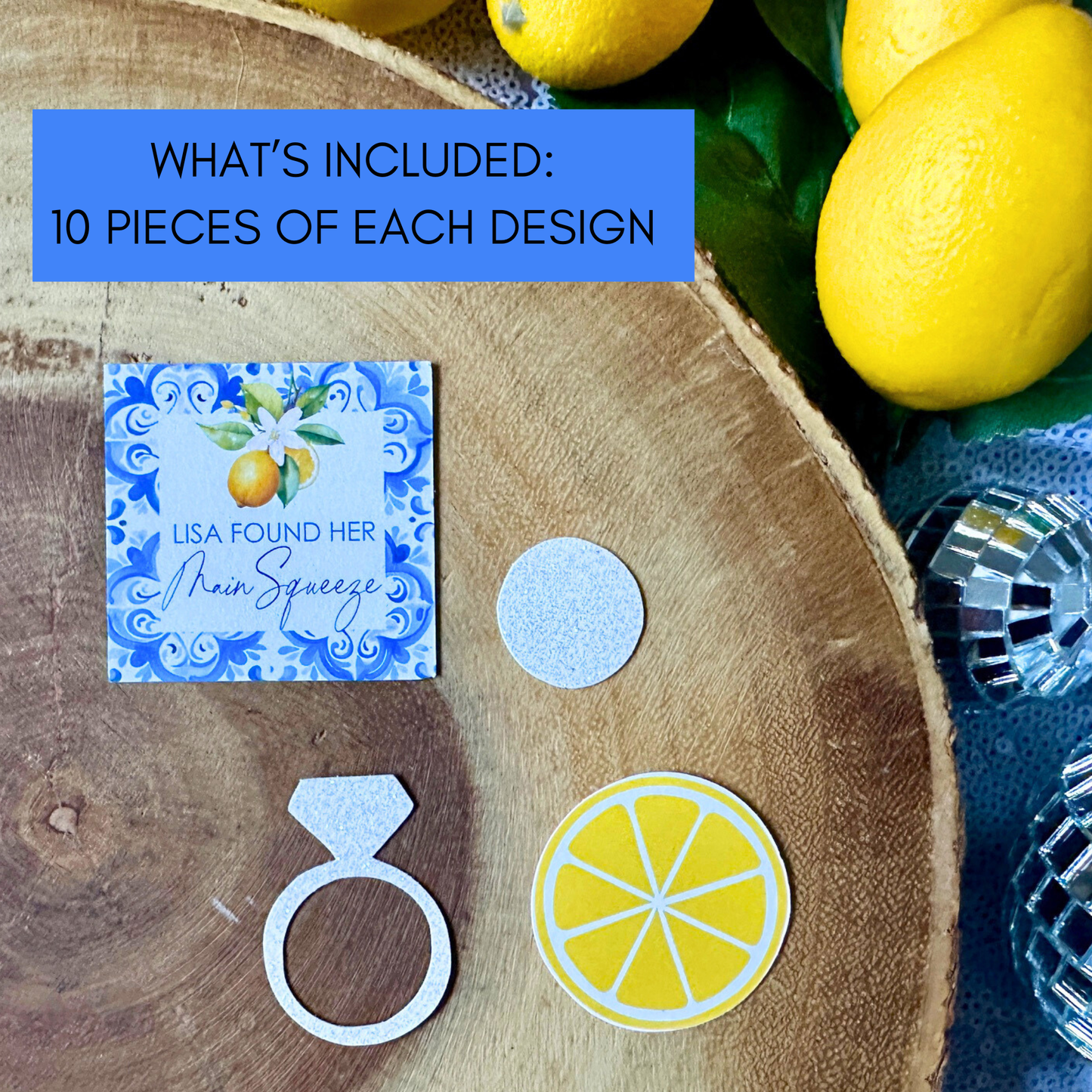 40 Pieces Lemon Confetti