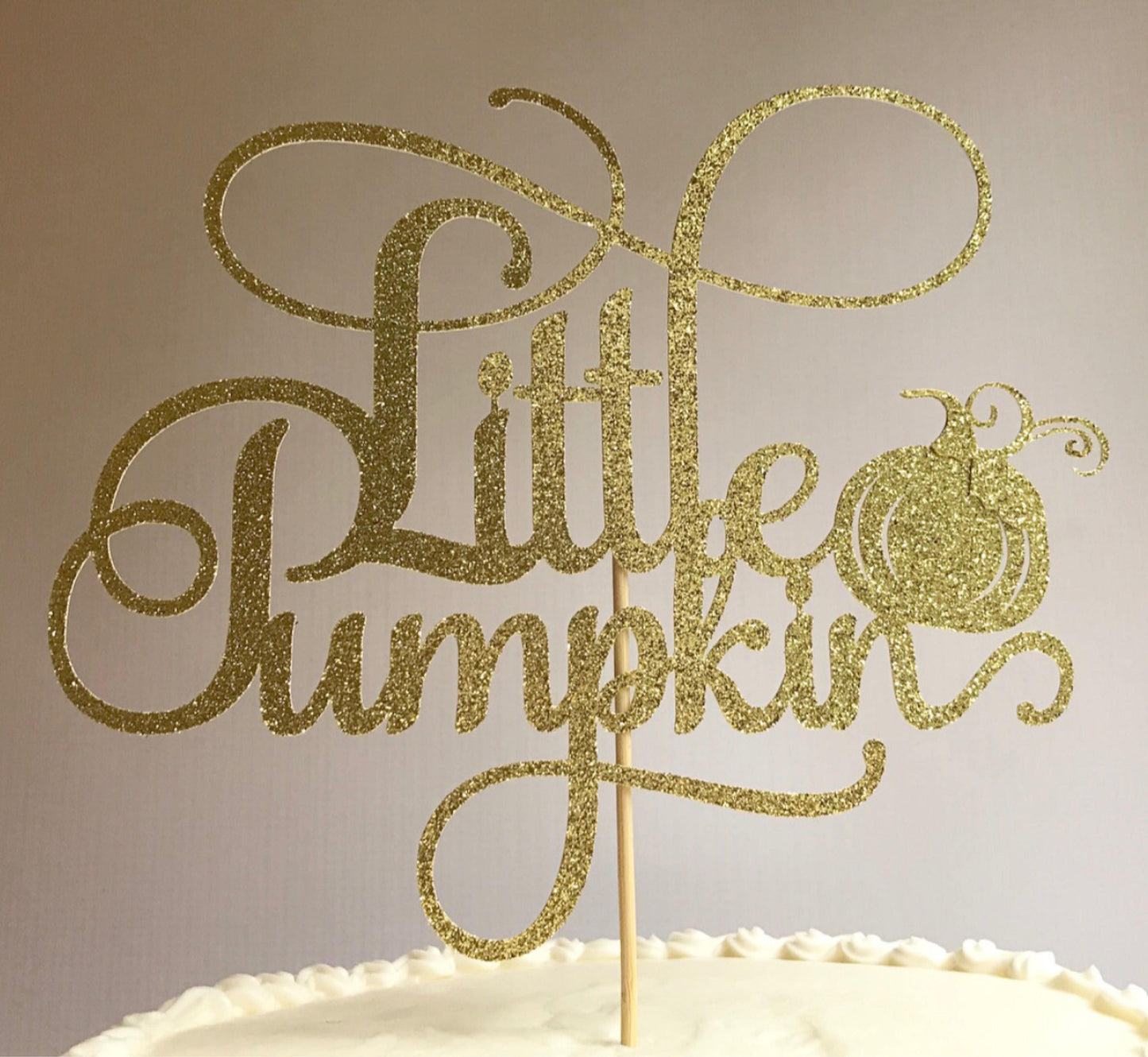 Little Pumpkin Cake Topper