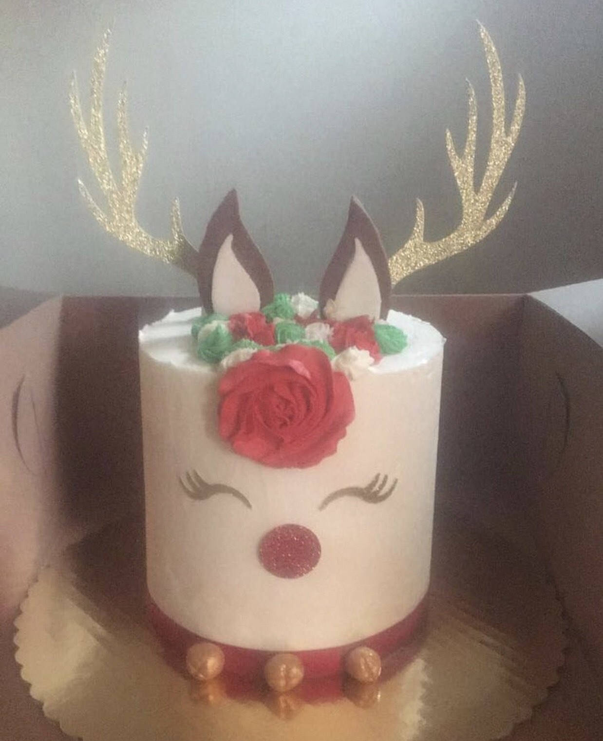 Reindeer Cake Topper Set