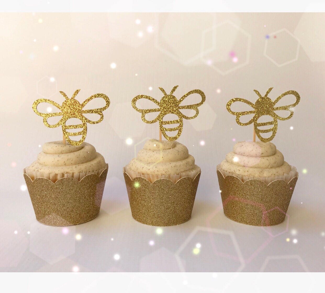 Bee Cupcake Toppers