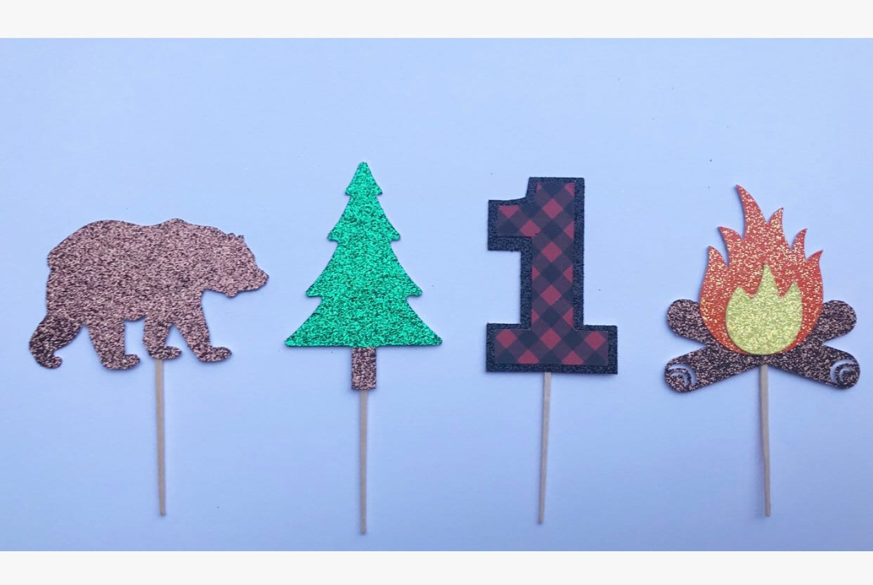 Lumber Jack First Birthday (Qty. 4)| Lumber Jack Baby Shower| Lumber Jack Party Supplies| Lumber Jack Birthday| Lumber Jack Decorations