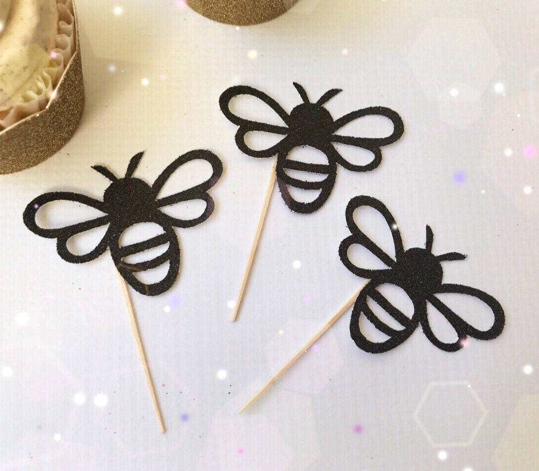 Bee Cupcake Toppers