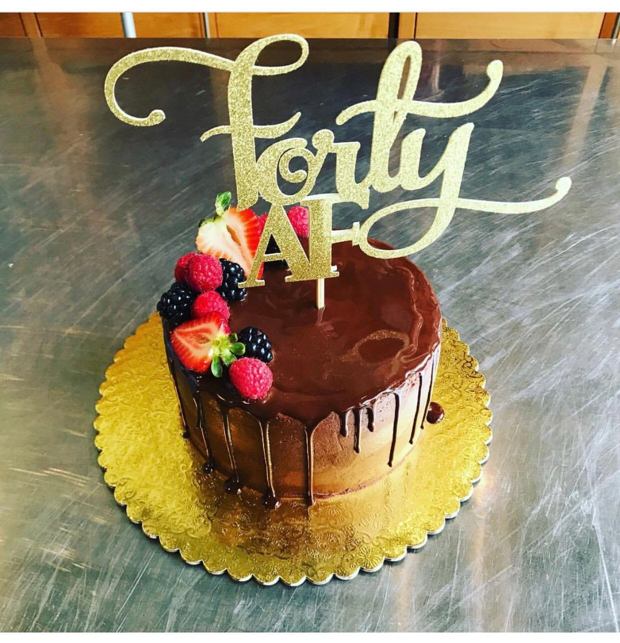 Forty AF Cake Topper