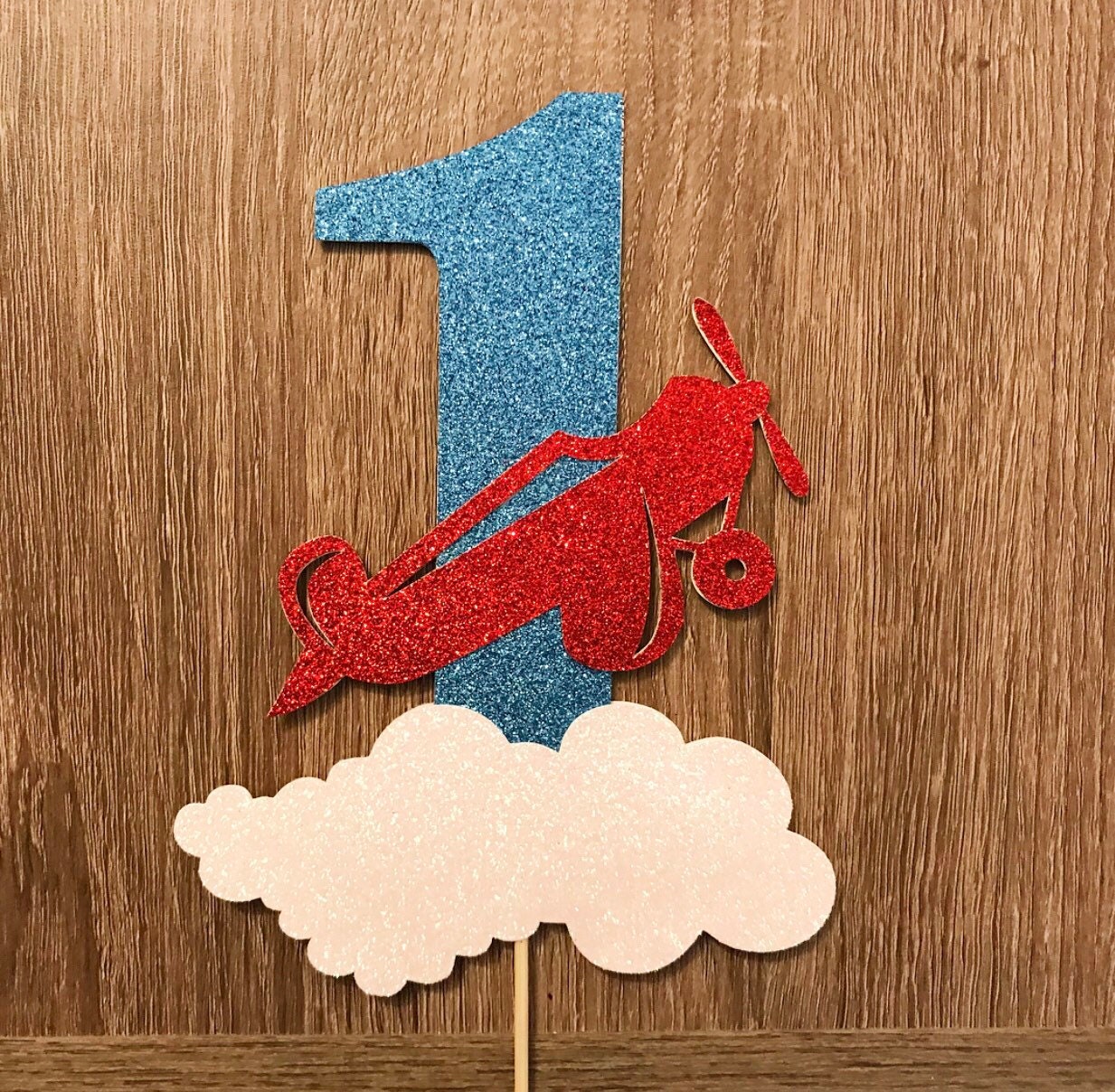 Airplane Cake Topper| Time Flies Cake Topper| Time Flies Party Decor| Airplane Party Decor| Airplane Birthday Decorations| Plane Cake Topper