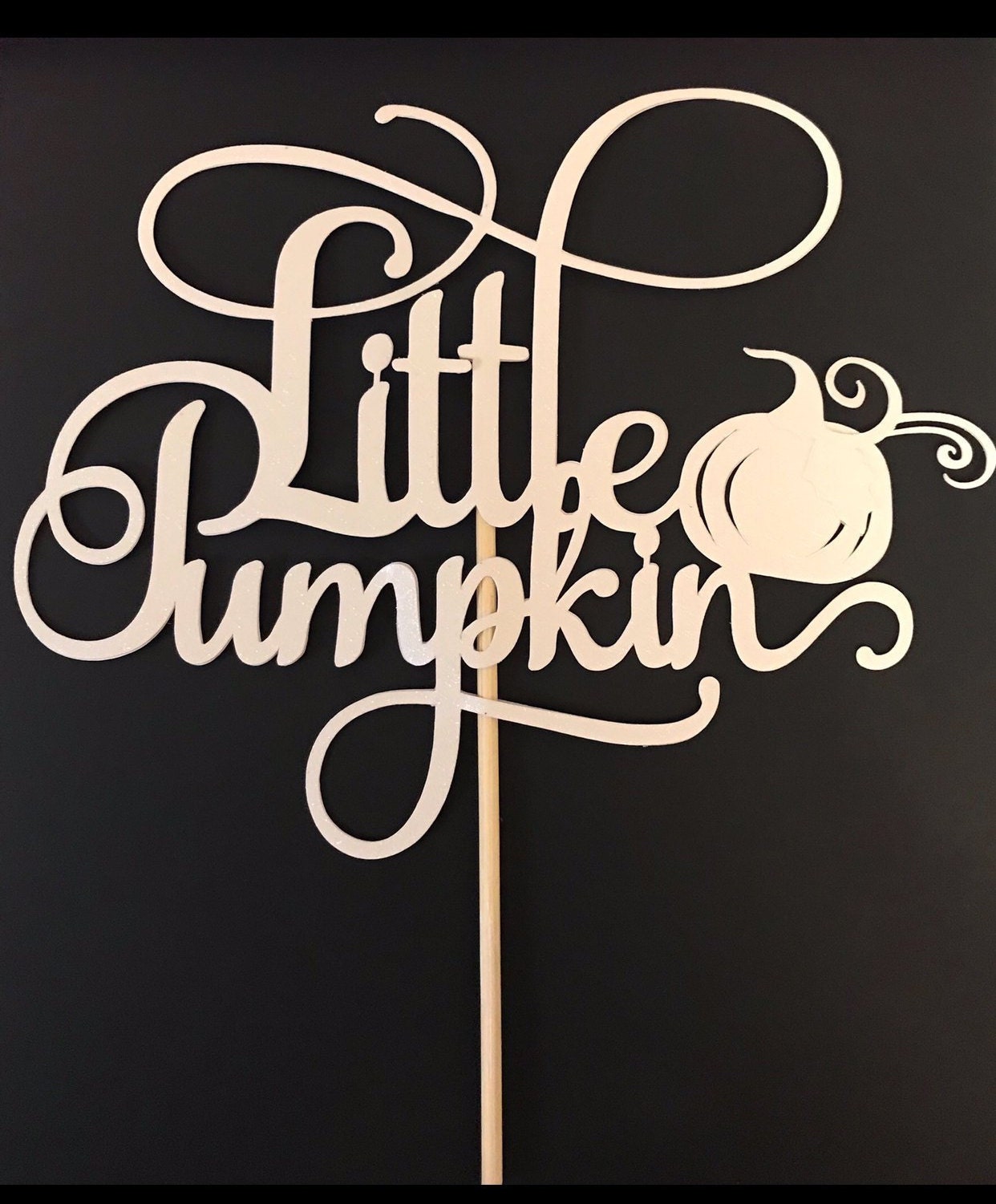 Little Pumpkin Cake Topper