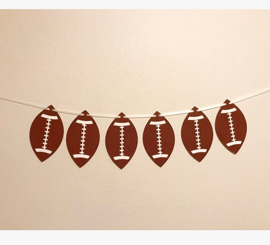 Football Banner (Qty. 1)| Football Garland| Football Highchair Banner| Touchdown Banner| Boys First Birthday Decor| Sports Party Decor