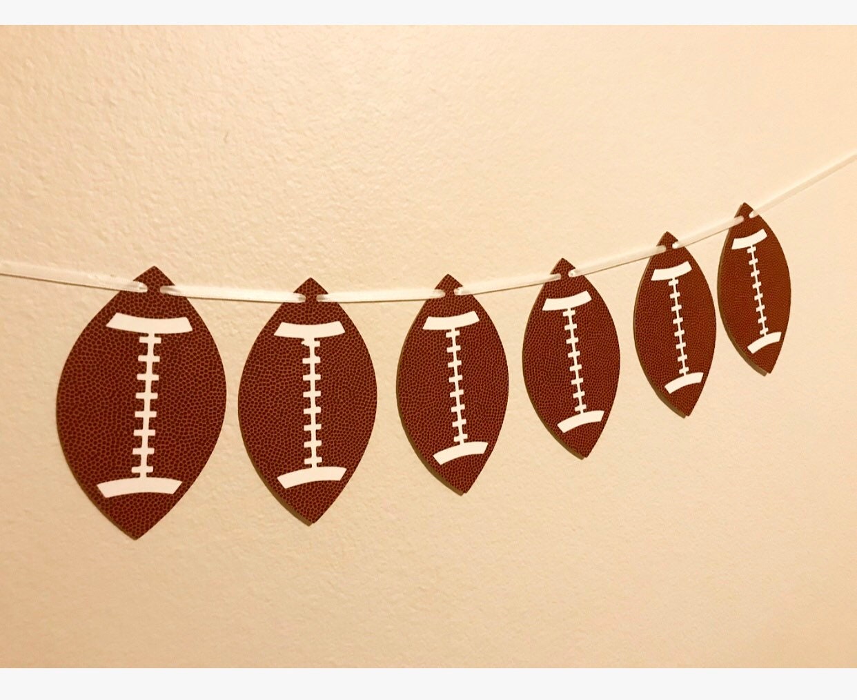 Football Banner (Qty. 1)| Football Garland| Football Highchair Banner| Touchdown Banner| Boys First Birthday Decor| Sports Party Decor