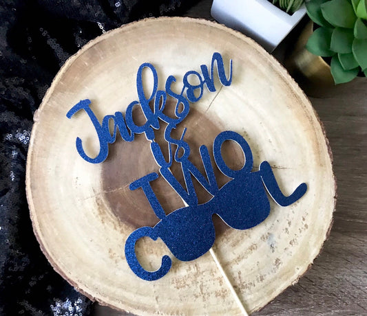 Personalized Two Cool Cake Topper
