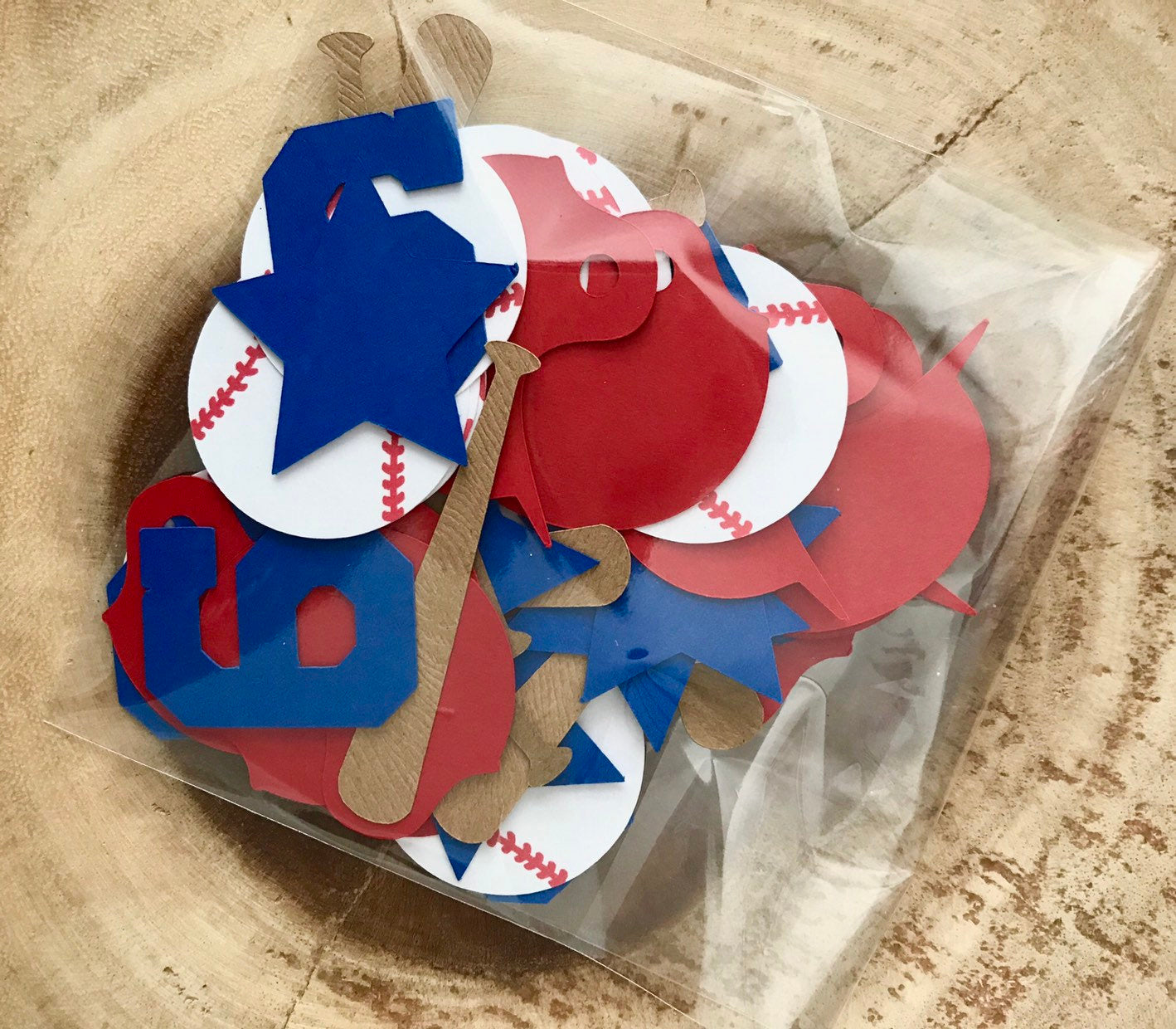 50 Pieces Baseball Confetti