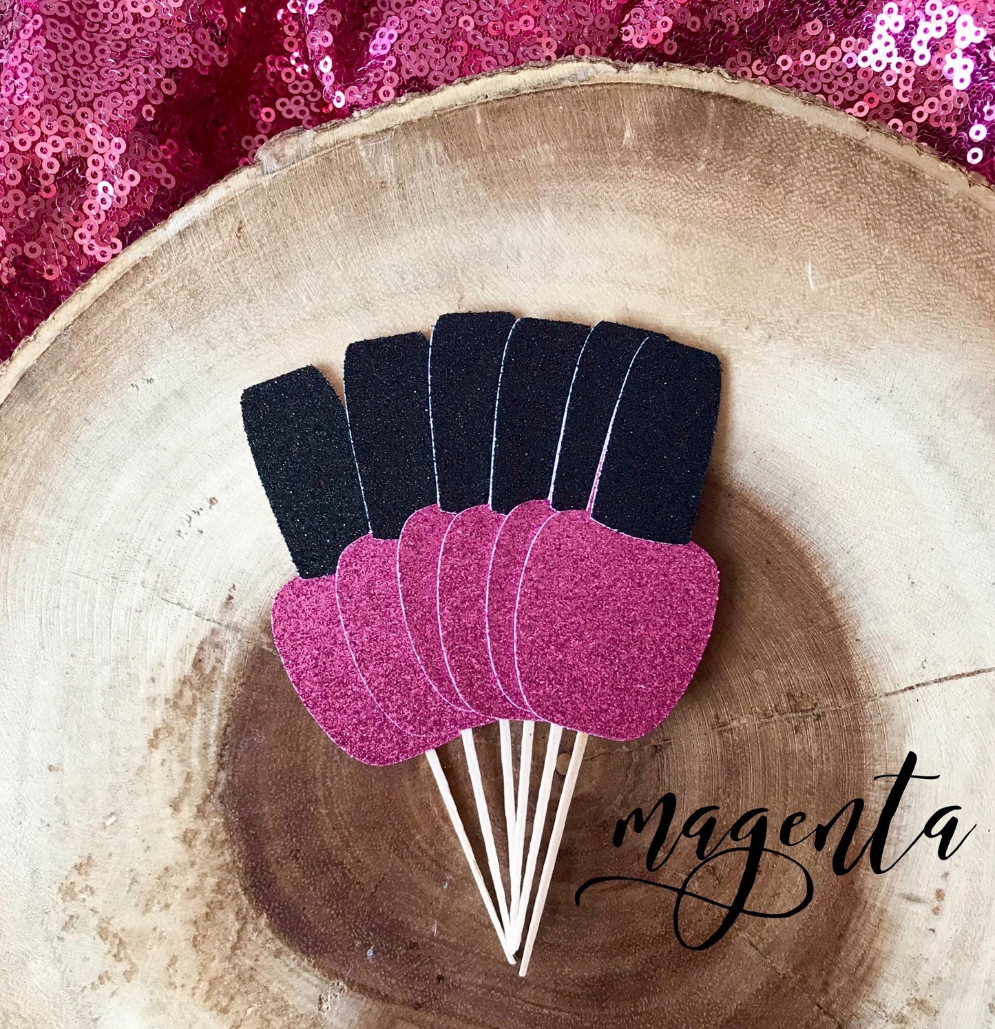 Nail Polish Cupcake Toppers