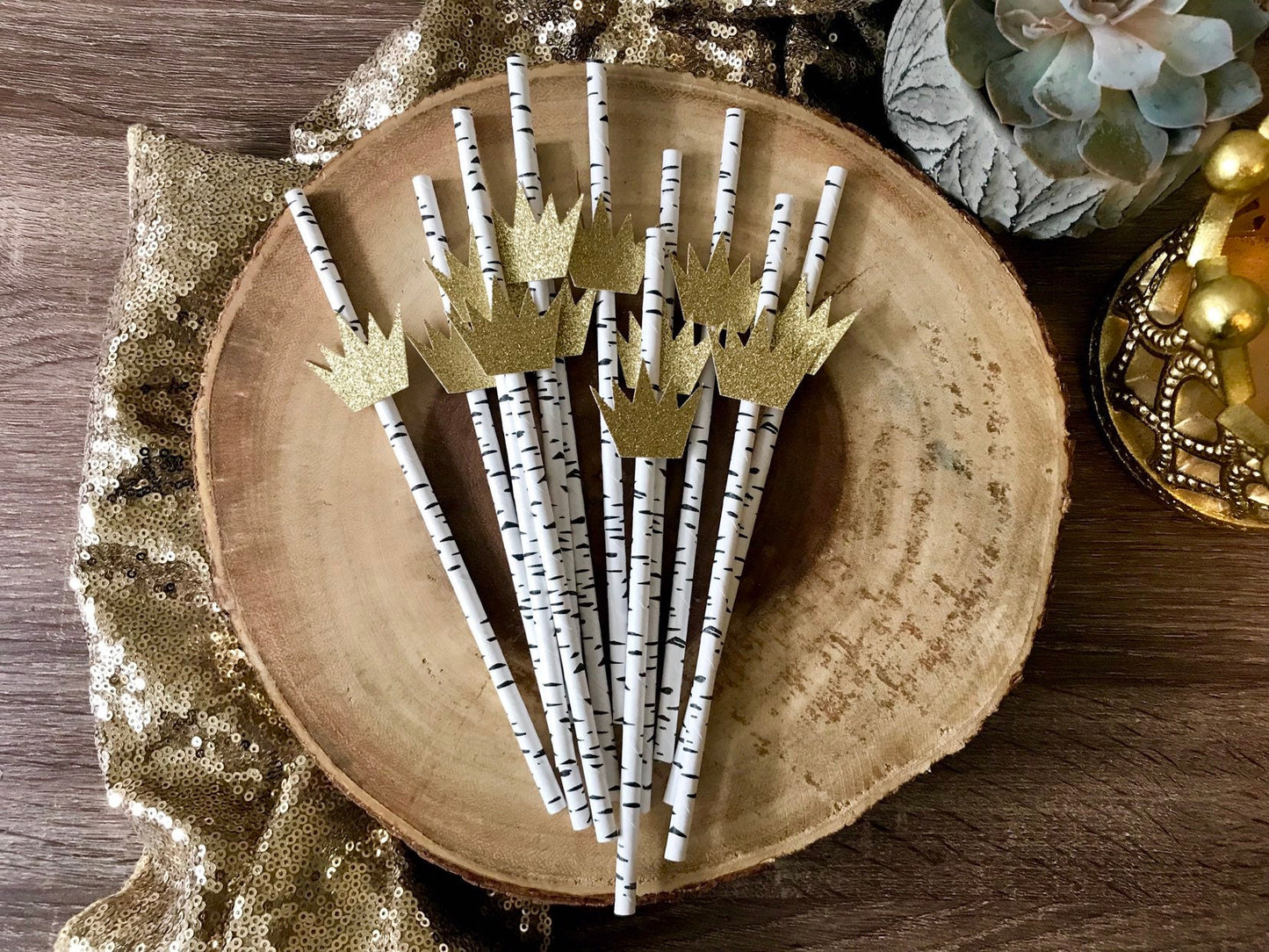 Birch Crown Straws