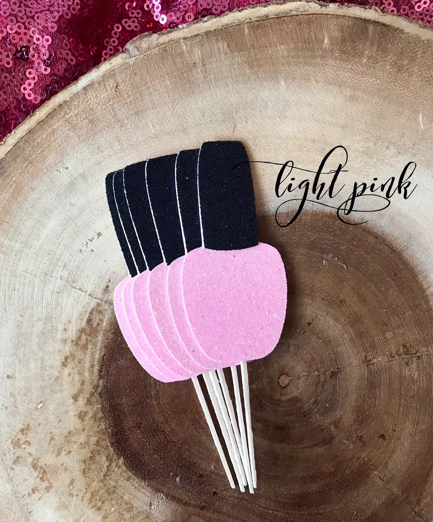 Nail Polish Cupcake Toppers