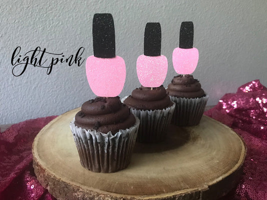 Nail Polish Cupcake Toppers