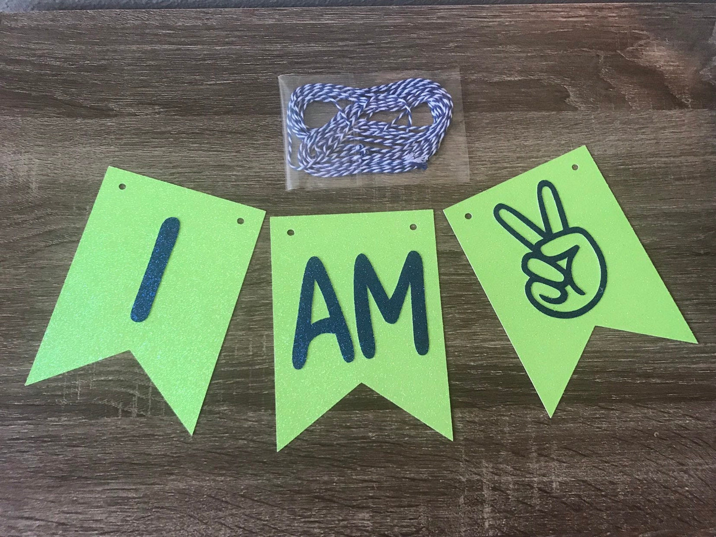 I Am Two Banner (Qty. 1)| Two Cool Banner| Twi Cool High Chair Banner| Two Cool Bunting| Two Cool Garland| I am 2 Decorations