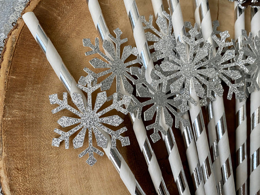 Snowflake Straws