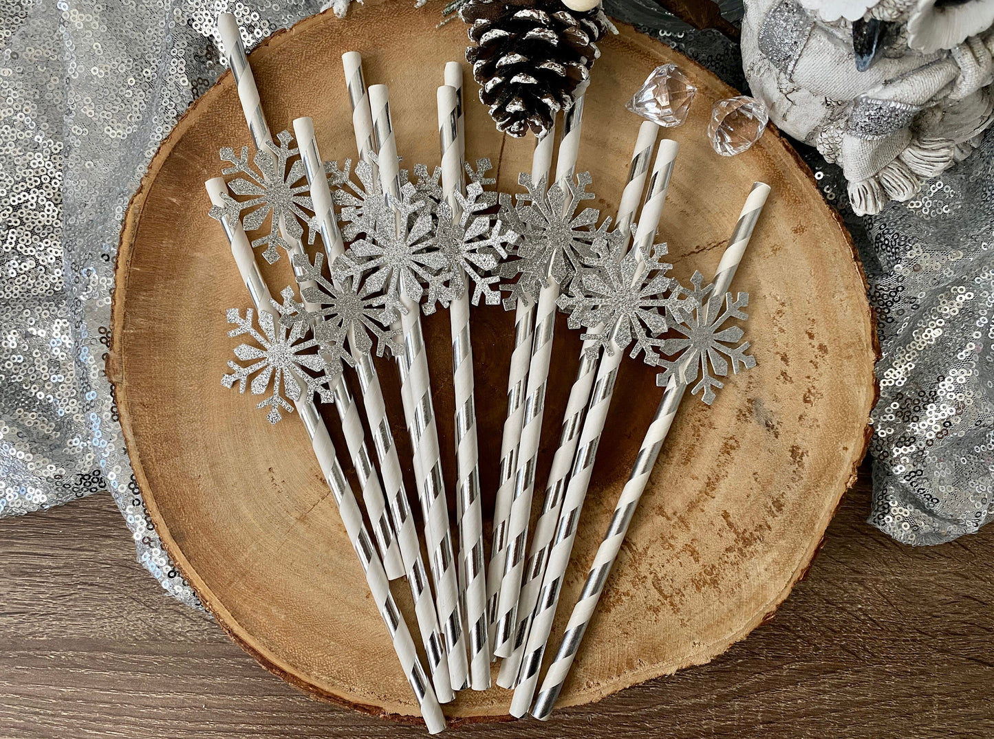 Snowflake Straws