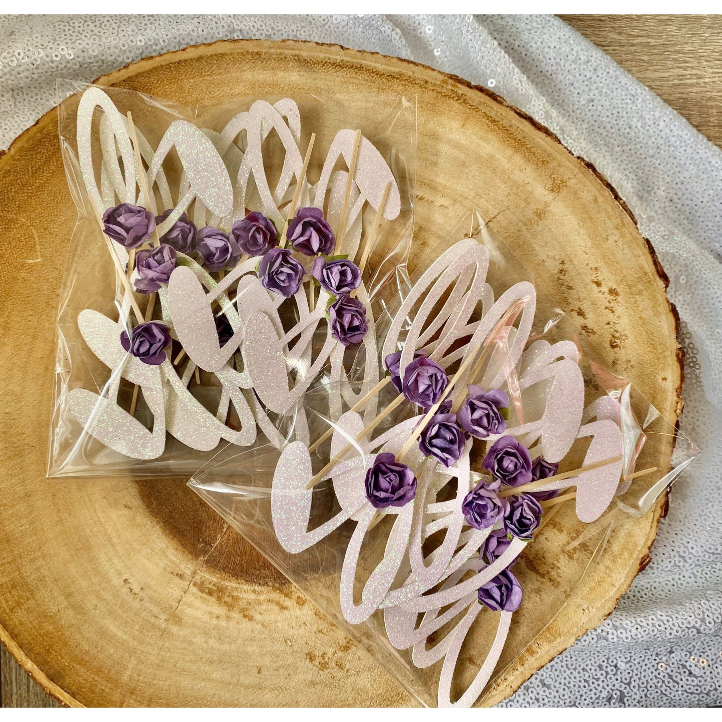 Bunny Ear Cupcake Toppers (Qty. 6)| Bunny Cupcake Decorations| Easter Cupcake Picks| Bunny Ear Picks| Bunny First Birthday| Bunny Birthday