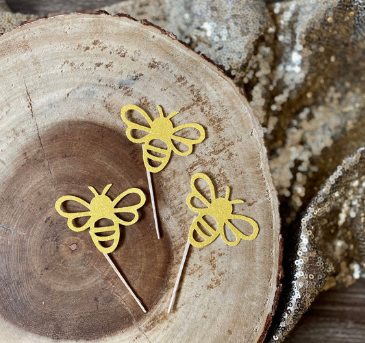 Bee Cupcake Toppers