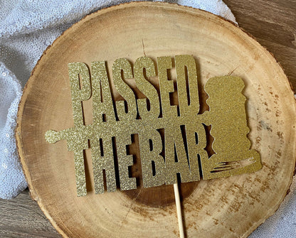 Passed The Bar| Lawyer Cake Topper| Lawyer Graduation Cake Topper| Law School Cake Topper| Case Closed Topper| Law School Decorations