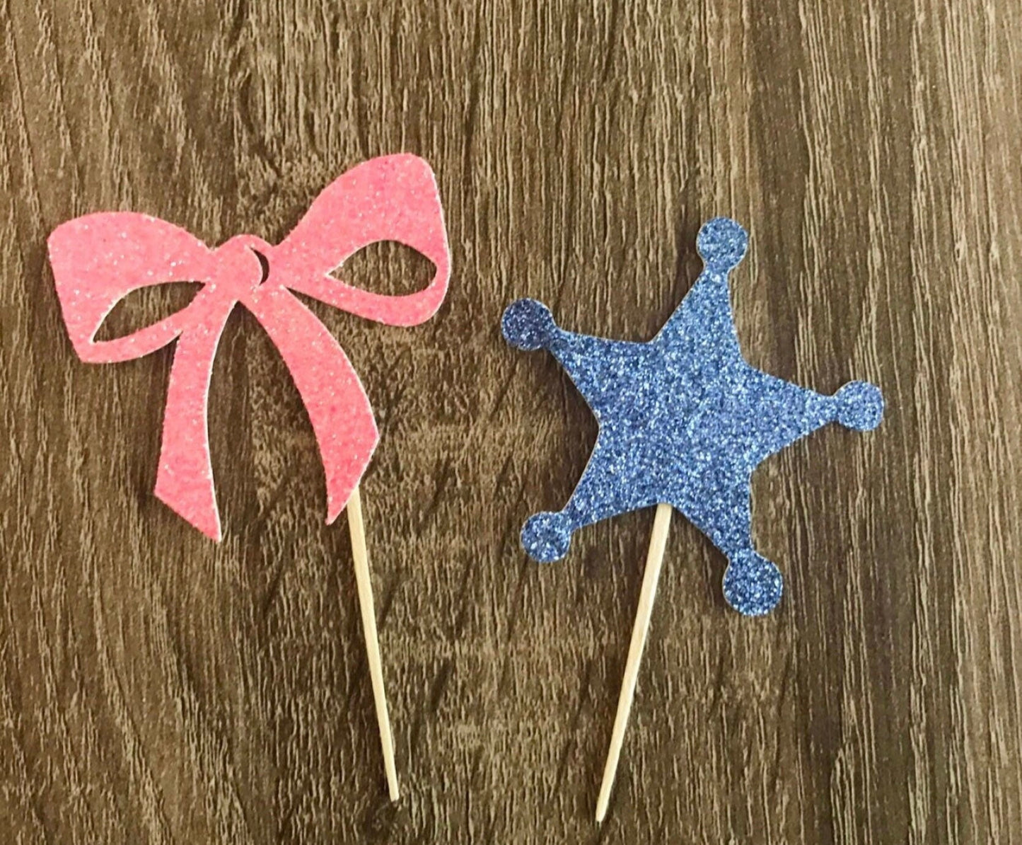 Badges or Bows Cake Topper