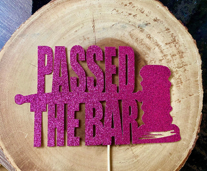 Passed The Bar| Lawyer Cake Topper| Lawyer Graduation Cake Topper| Law School Cake Topper| Case Closed Topper| Law School Decorations