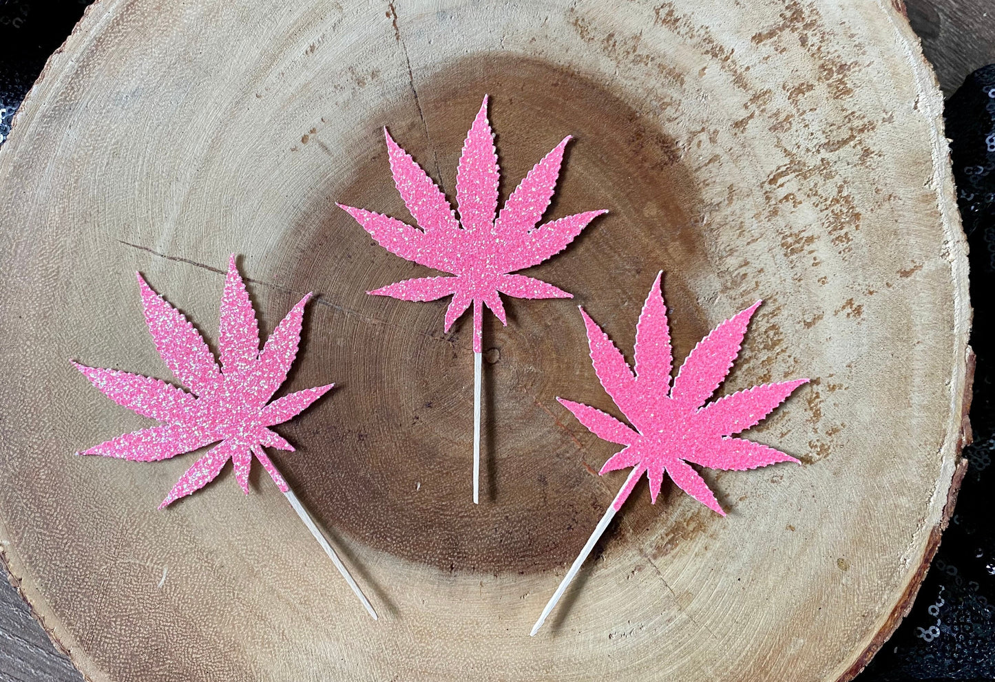 Pot Leaf Cupcake Toppers
