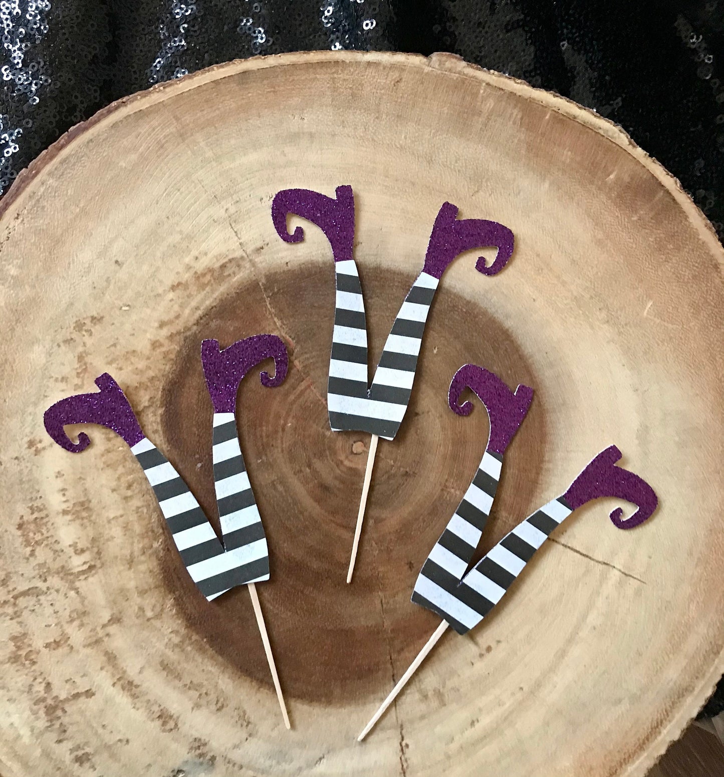 Witch Leg Cupcake Toppers