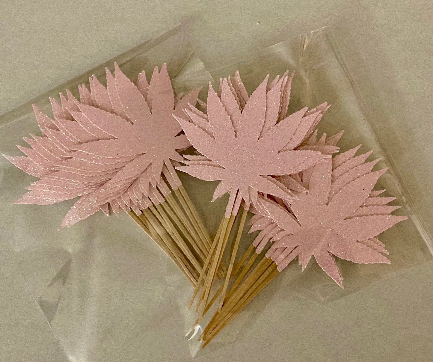 Pot Leaf Cupcake Toppers