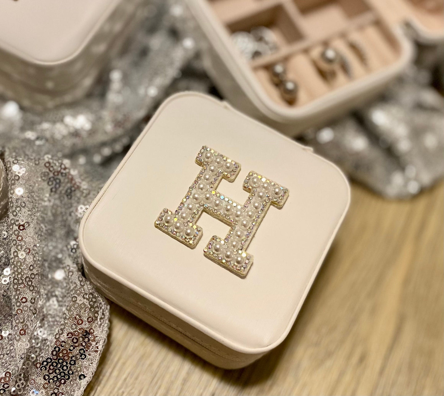 Pearl Initial Jewelry Box