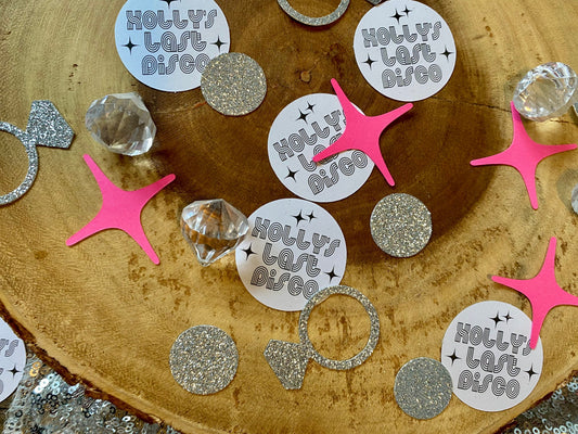40 Piece Last Disco Confetti| Disco Bride Confetti| Disco Ball Table Confetti| Last Disco Bachelorette| Nashville Bach| Disco Theme Decor